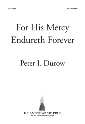 Book cover for For His Mercy Endureth Forever