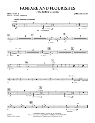 Book cover for Fanfare and Flourishes (for a Festive Occasion) - Percussion 2