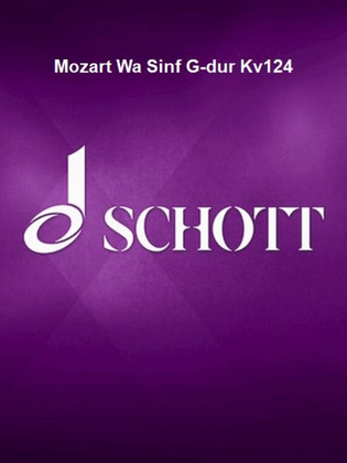 Book cover for Mozart Wa Sinf G-dur Kv124