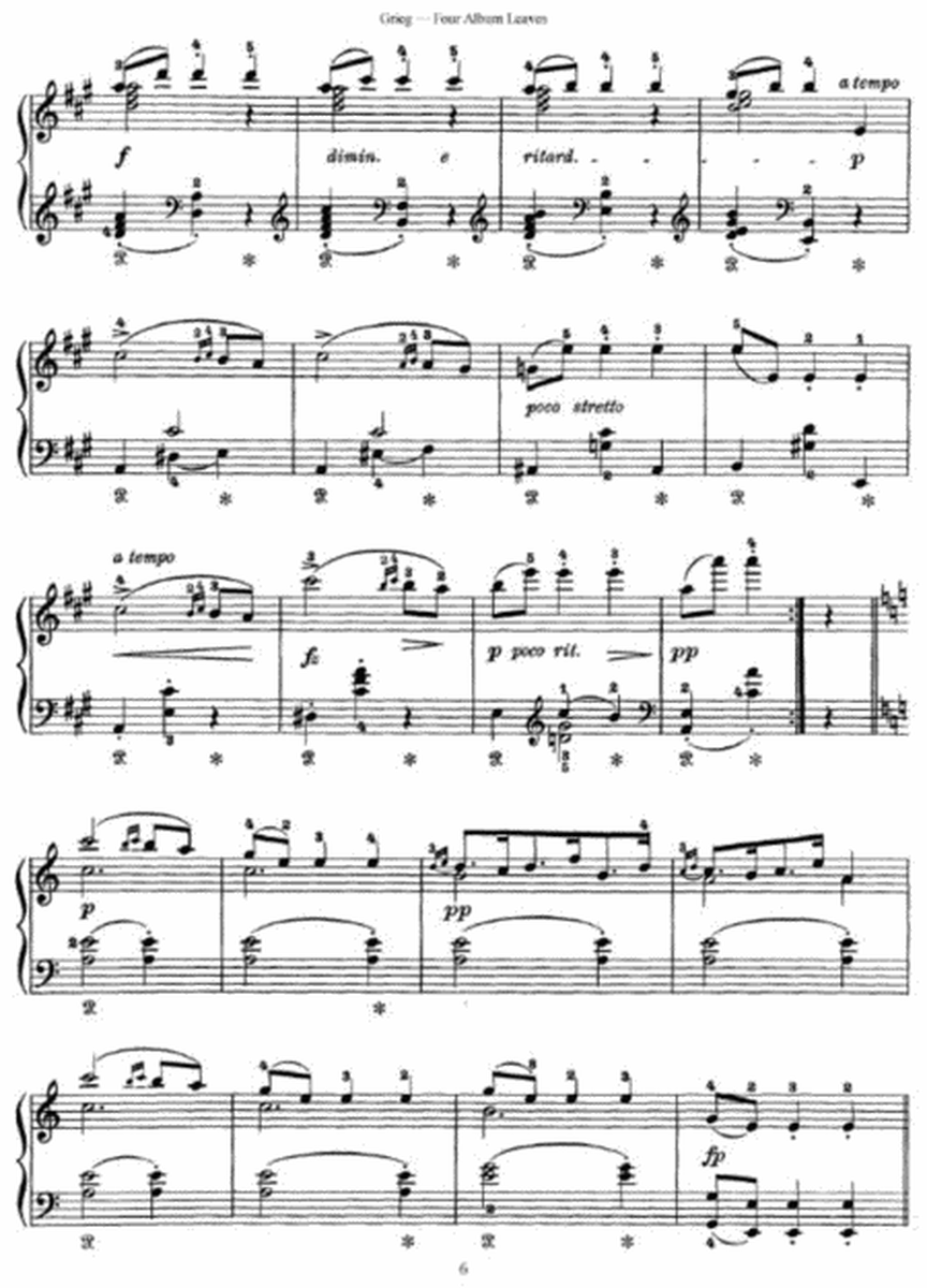 Grieg - Four Album Leaves Op. 28