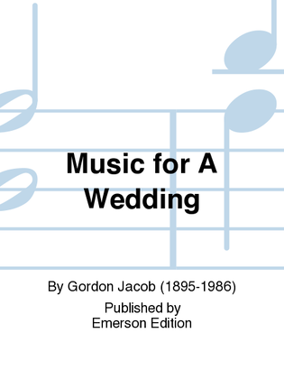 Book cover for Music for a Wedding