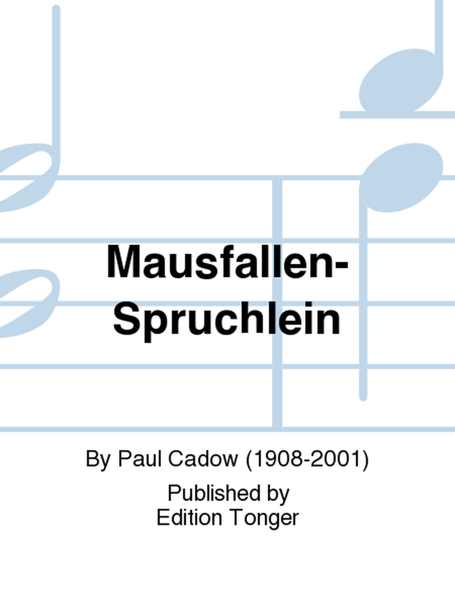 Mausfallen-Spruchlein