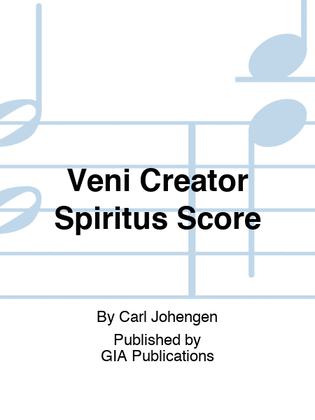 Book cover for Veni Creator Spiritus Score