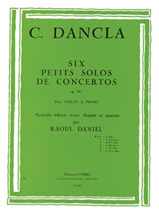 Book cover for Petit solo de concerto Op. 141 No. 1 en Sol maj.