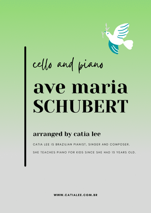 Book cover for Ave Maria - Schubert for Cello and piano - G major