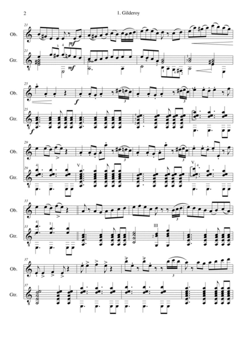 Folk Song Snapshots for Oboe and Guitar image number null