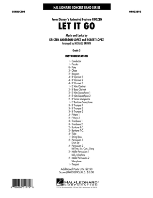 Book cover for Let It Go - Conductor Score (Full Score)