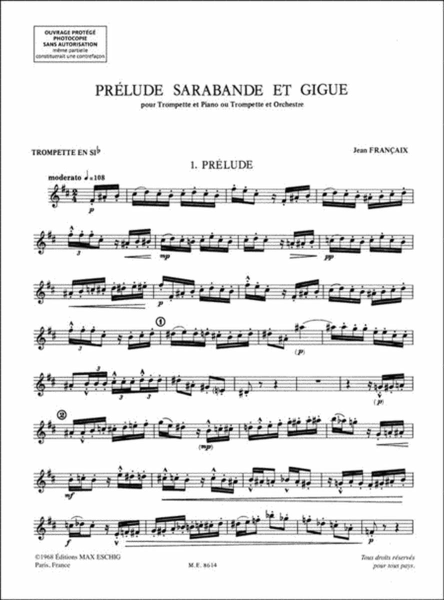Prelude Sarabande Giguetrp-Piano