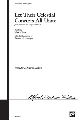 Book cover for Let Their Celestial Concerts All Unite
