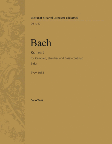 Cembalokonzert E-dur BWV 1053