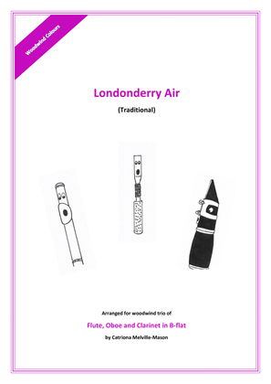 Book cover for Londonderry Air (flute, oboe, clarinet trio)