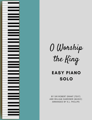 Book cover for O Worship the King - Easy Piano Solo