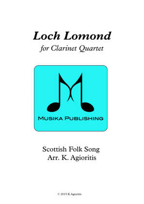 Book cover for Loch Lomond - for Clarinet Quartet