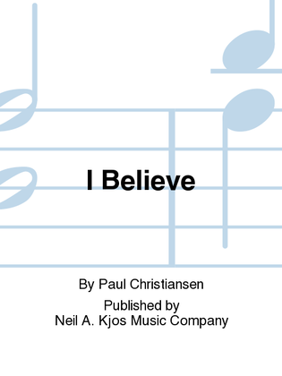 Book cover for I Believe