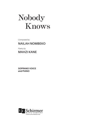 Book cover for Nobody Knows