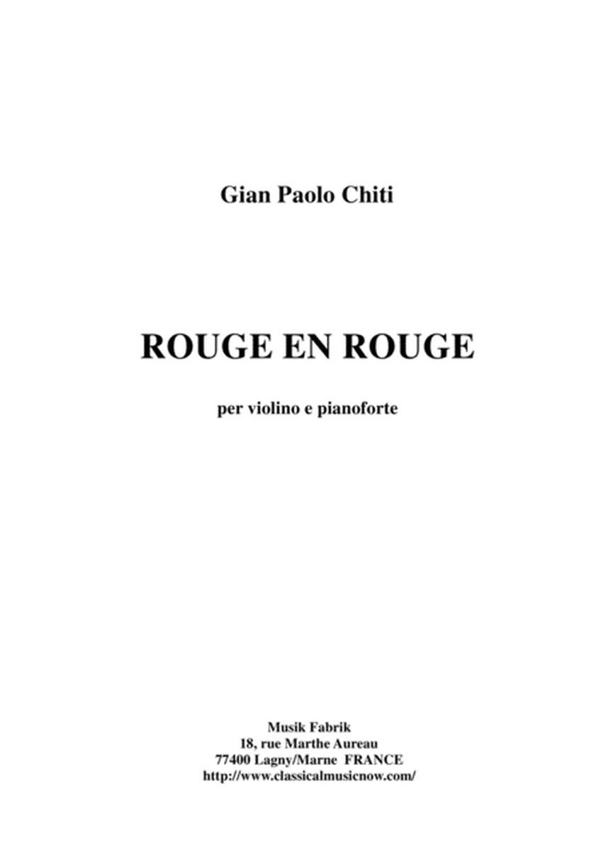 Gian Paolo Chiti: Rouge en Rouge for violin and piano