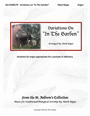 Book cover for Variations on "In The Garden" (StA OV00179)