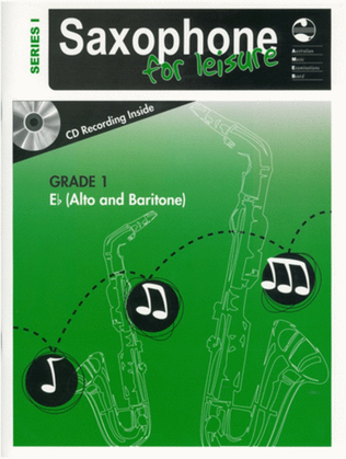 Book cover for AMEB Saxophone For Leisure Grade 1 E Flat Book/CD Ser 1
