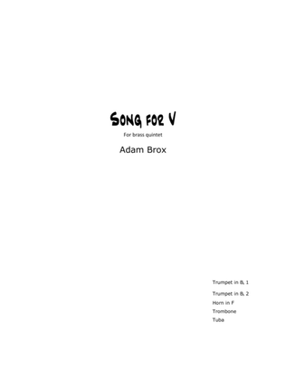 Song for V for Brass Quintet