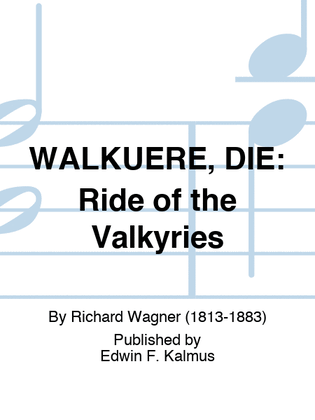 Book cover for WALKUERE, DIE: Ride of the Valkyries
