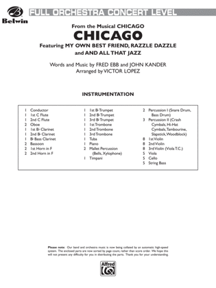 Chicago (from the musical Chicago): Score