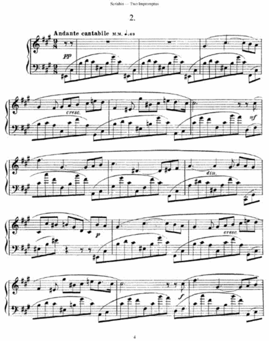 Alexander Scriabin - Two Impromptus Op. 14