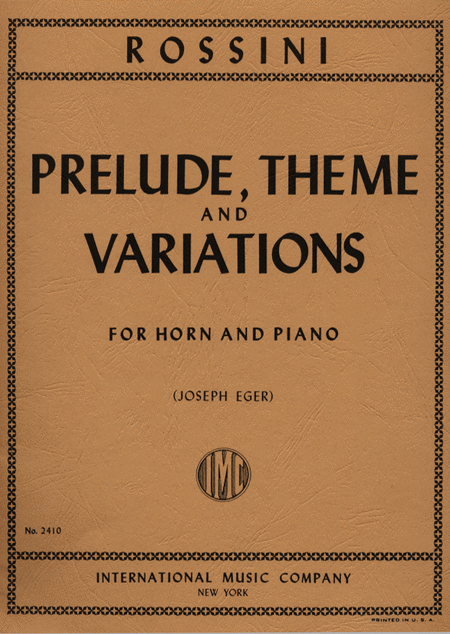 Prelude, Theme and Variations (EGER)