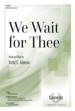 Book cover for We Wait for Thee