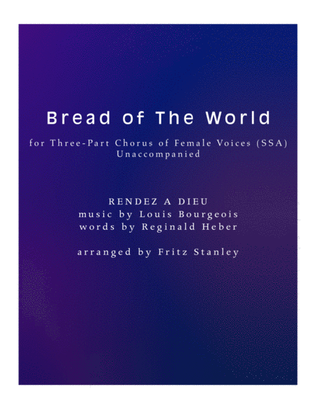 Book cover for Bread of The World - SSA A Cappella