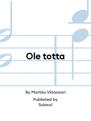 Book cover for Ole totta