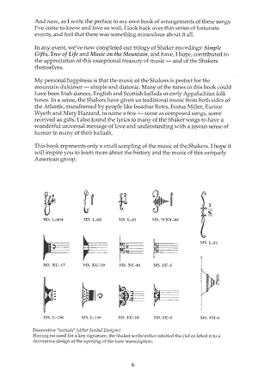 The Music of the Shakers for Mountain Dulcimer