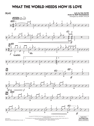 What The World Needs Now Is Love (arr. Mark Taylor) - Drums