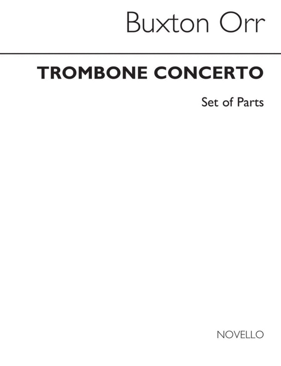 Orr - Trombone Concerto Brass Band Parts