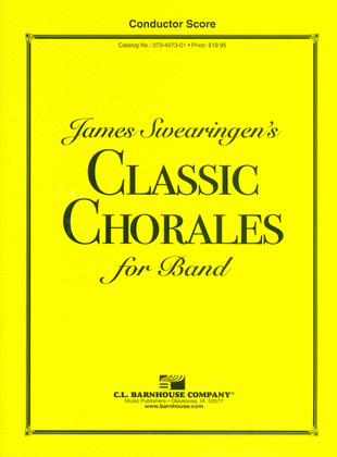 Book cover for James Swearingen's Classic Chorales for Band