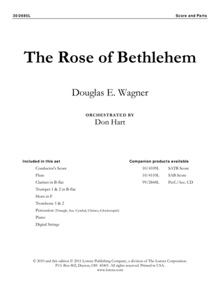 Book cover for The Rose of Bethlehem - Instrumental Ensemble Score and Parts