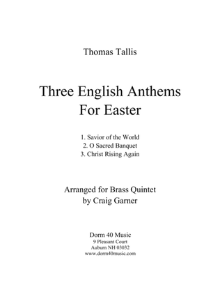 Book cover for Three English Anthems for Easter