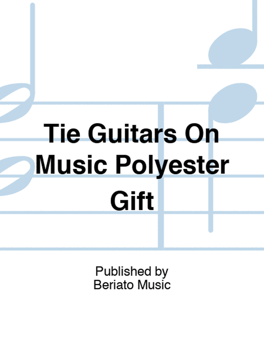 Tie Guitars On Music Polyester Gift