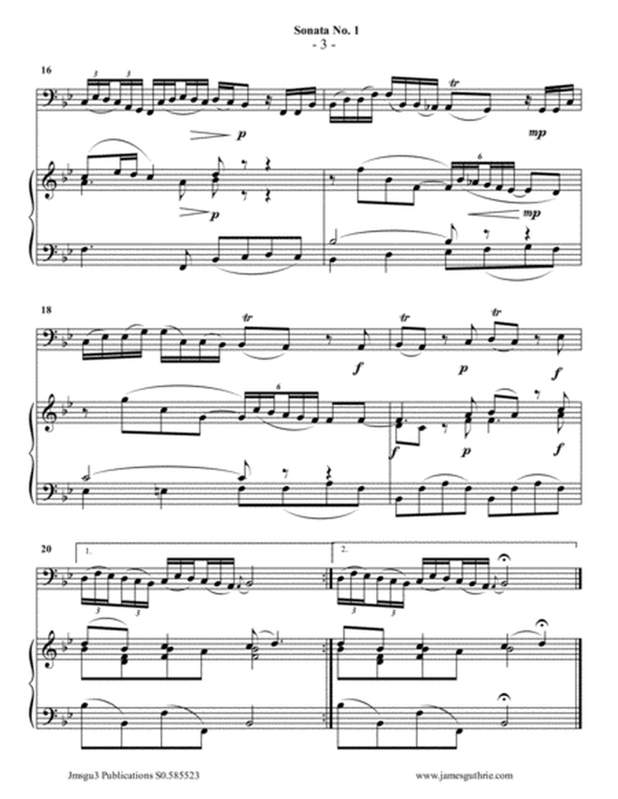 Vivaldi: Sonata No. 1 for Bassoon & Piano image number null