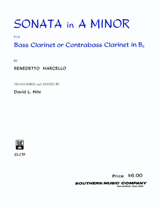 Book cover for Sonata in A Minor