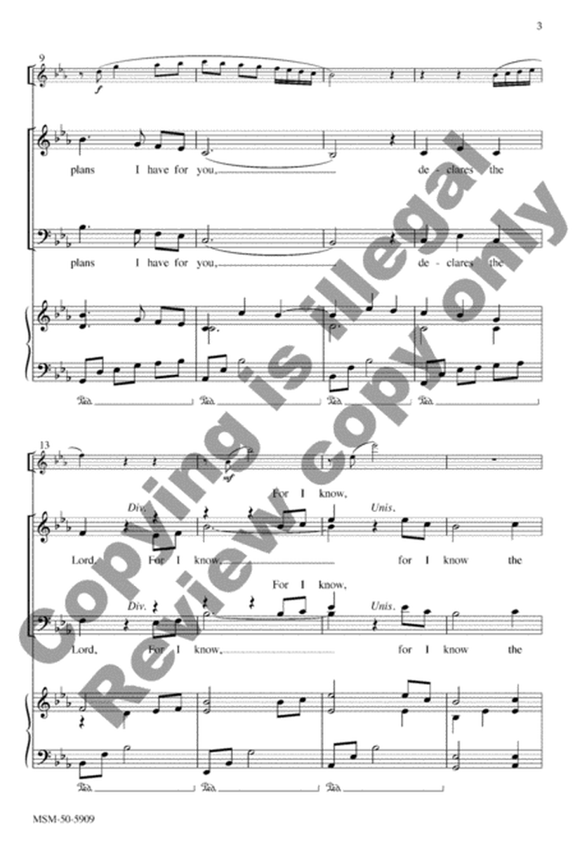 For I Know (Choral Score) image number null