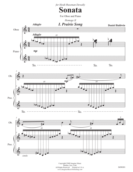 Sonata for Oboe and Piano