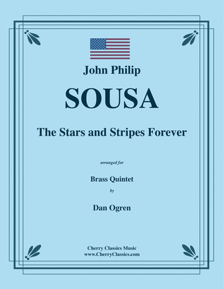 Book cover for Stars and Stripes Forever March for Brass Quintet
