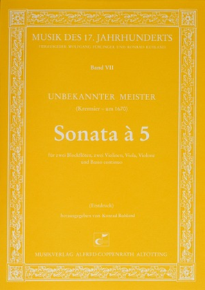 Book cover for Sonata a 5