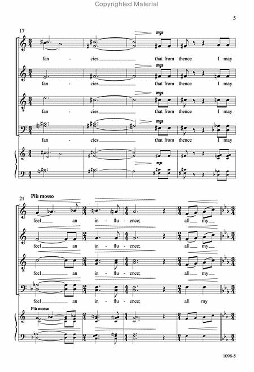 Come Sleep - SATB Octavo image number null