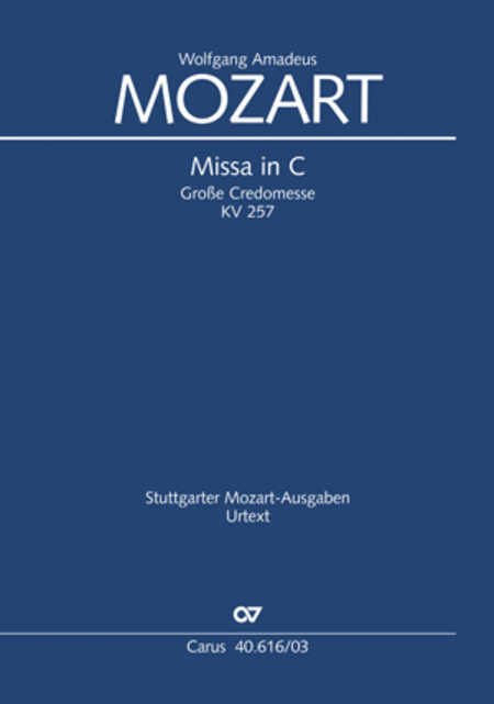 Missa in C (Mass in C major) (Messe en ut majeur)