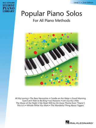 Book cover for Popular Piano Solos – Level 1 – 2nd Edition