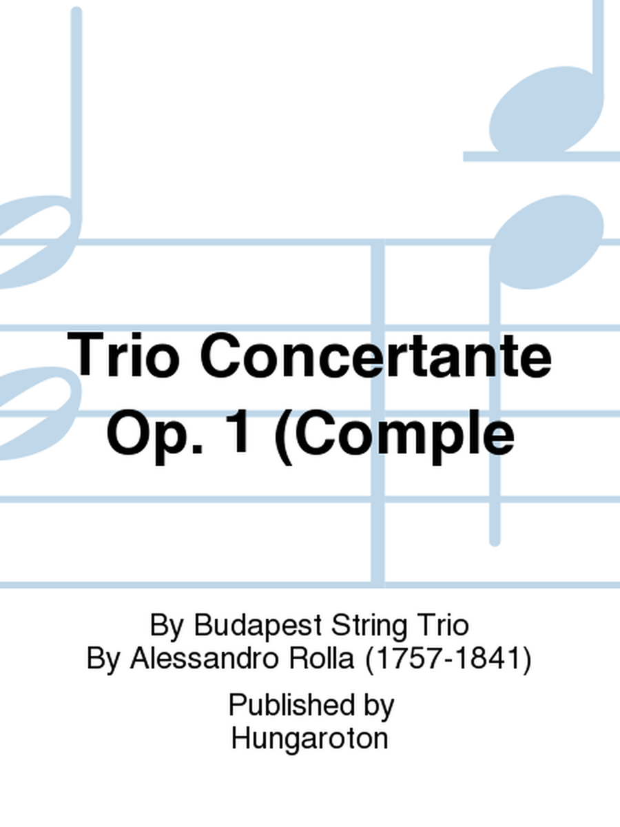 Trio Concertante Op. 1 (Comple