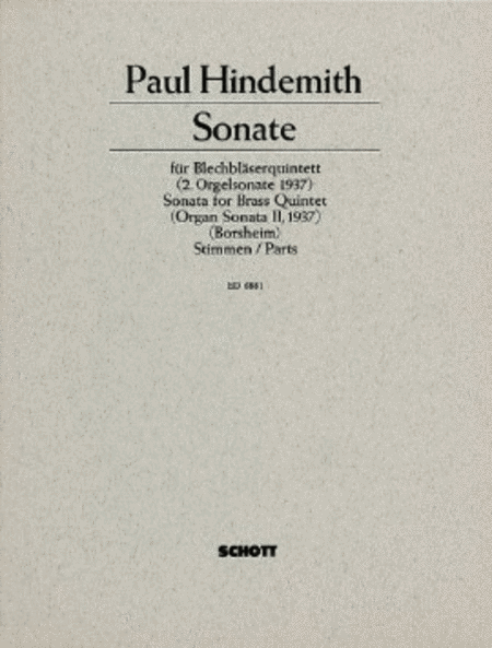 Paul Hindemith: Sonata for Brass Quintet