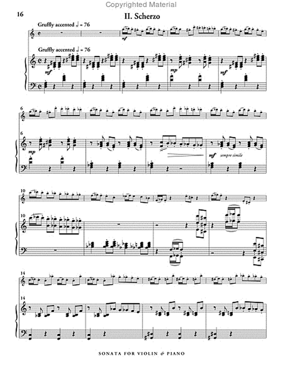 Sonata for Violin and Piano (score & 1 part) image number null