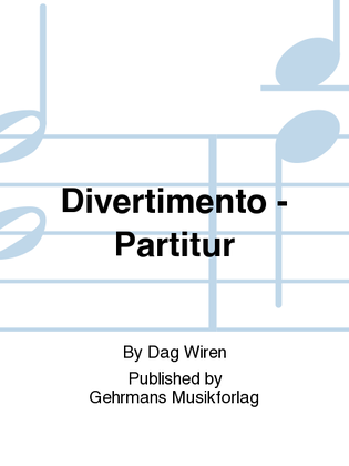 Book cover for Divertimento - Partitur